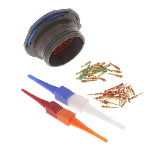 D38999/24WJ43PN by Amphenol Aerospace Operations - CONNECTOR RECPT MALE 43POS GOLD CRIMP
