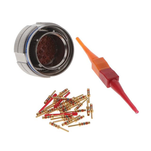 D38999/26FE26PN by Amphenol Aerospace Operations - CONNECTOR PLUG MALE 26POS GOLD CRIMP