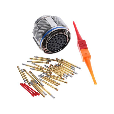 D38999/26FE26SN by Amphenol Aerospace Operations - CONNECTOR PLUG FMALE 26POS GOLD CRIMP