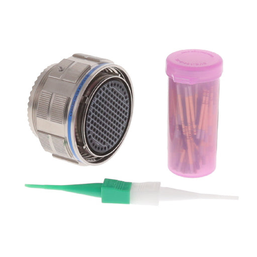 D38999/26FJ35SN by Amphenol Aerospace Operations - CONNECTOR PLUG FMALE 128P GOLD CRIMP