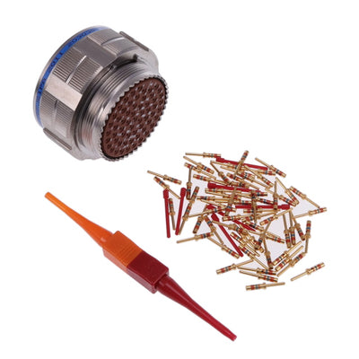 D38999/26FJ61PA by Amphenol Aerospace Operations - CONNECTOR PLUG MALE 61POS GOLD CRIMP