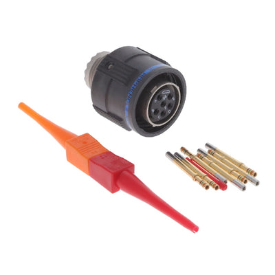 D38999/26MB98SN by Amphenol Aerospace Operations - CONNECTOR PLUG FMALE 6POS GOLD CRIMP