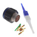 D38999/26MC4PN by Amphenol Aerospace Operations - CONNECTOR PLUG MALE 4POS GOLD CRIMP