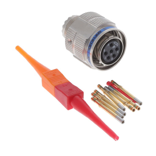 D38999/26SB98SN by Amphenol Aerospace Operations - CONNECTOR PLUG FMALE 6POS GOLD CRIMP