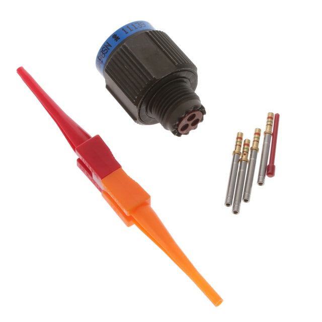 D3899926WA98SN by Amphenol Aerospace Operations - CONNECTOR PLUG FMALE 3POS GOLD CRIMP