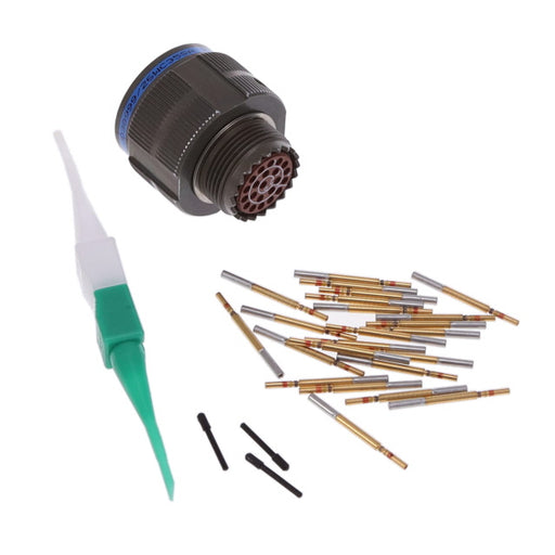 D38999/26WC35SA by Amphenol Aerospace Operations - CONNECTOR PLUG FMALE 22POS GOLD CRIMP