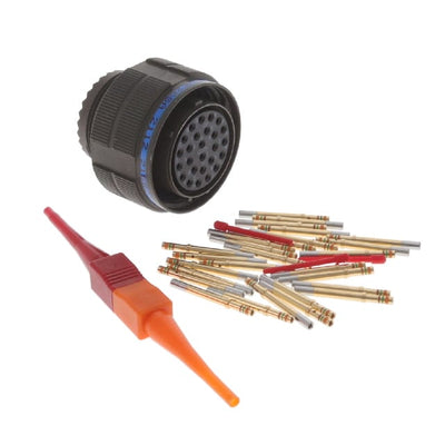 D38999/26WE26SA by Amphenol Aerospace Operations - CONNECTOR PLUG FMALE 26POS GOLD CRIMP
