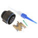 D38999/26WE8SN by Amphenol Aerospace Operations - CONNECTOR PLUG FMALE 8POS GOLD CRIMP