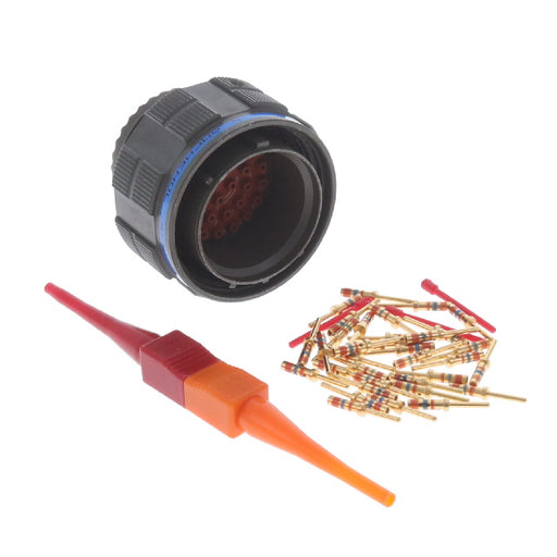D38999/26WF32PA by Amphenol Aerospace Operations - CONNECTOR PLUG MALE 32POS GOLD CRIMP