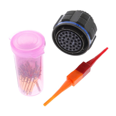 D38999/26WF32SN by Amphenol Aerospace Operations - CONNECTOR PLUG FMALE 32POS GOLD CRIMP