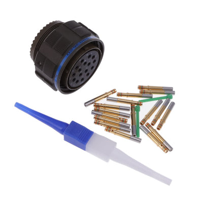 D38999/26WG16SN by Amphenol Aerospace Operations - CONNECTOR PLUG FMALE 16POS GOLD CRIMP
