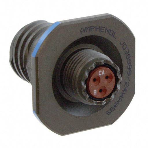D38999/24WA98SNLC by Amphenol Aerospace Operations - CONNECTOR RECPT HSNG FMALE 3POS PNL MT