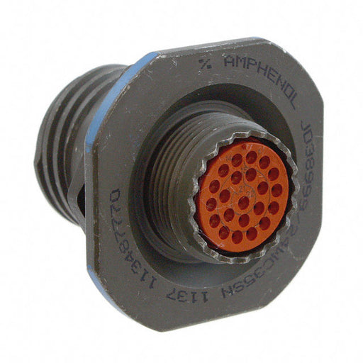 D38999/24WC35SNLC by Amphenol Aerospace Operations - CONNECTOR RECPT HSG FMALE 22POS PNL MT
