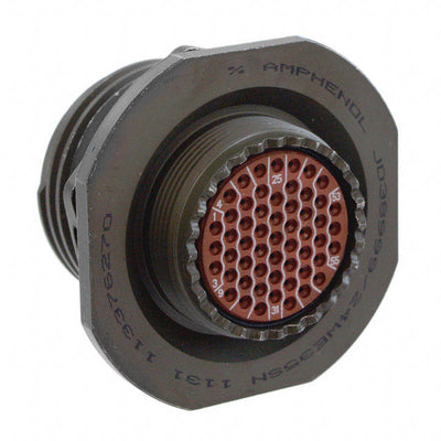 D38999/24WE35SNLC by Amphenol Aerospace Operations - CONNECTOR RECPT HSG FMALE 55POS PNL MT
