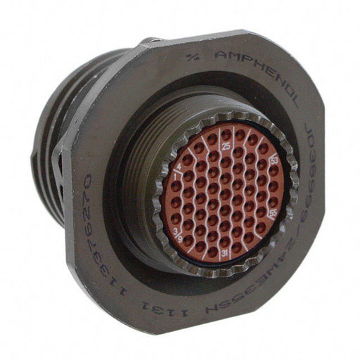 D38999/24WE35SNLC by Amphenol Aerospace Operations - CONNECTOR RECPT HSG FMALE 55POS PNL MT
