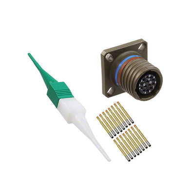 D38999/20JB35SN by ITT Cannon, LLC - CONNECTOR RECPT FMALE 13POS GOLD CRIMP