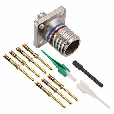 D38999/20MA35PN by ITT Cannon, LLC - CONNECTOR RECPT MALE 6POS GOLD CRIMP