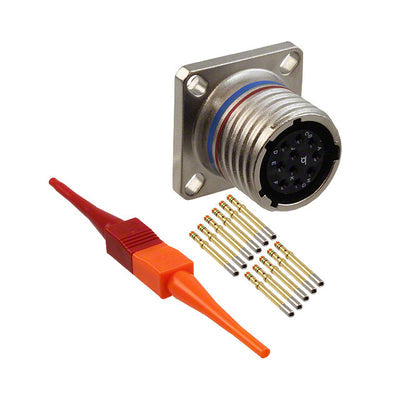 D38999/20MC98SN by ITT Cannon, LLC - CONNECTOR RECPT FMALE 10POS GOLD CRIMP