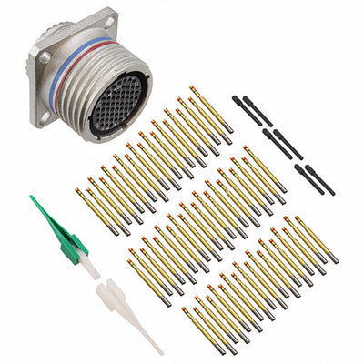 D38999/20MD35PN by ITT Cannon, LLC - CONNECTOR RECPT MALE 37POS GOLD CRIMP
