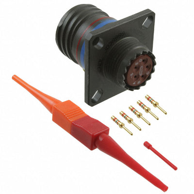 D38999/20WB5PN by Amphenol Aerospace Operations - CONNECTOR RECPT MALE 5POS GOLD CRIMP