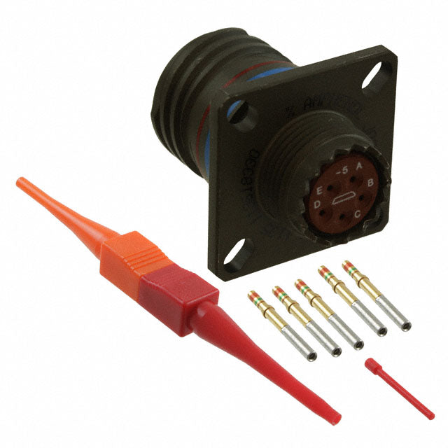 D38999/20WB5SN by Amphenol Aerospace Operations - CONNECTOR RECPT FMALE 5POS GOLD CRIMP