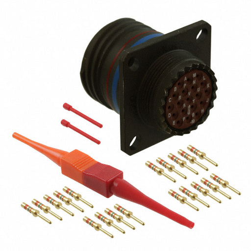 D38999/20WD19PN by Amphenol Aerospace Operations - CONNECTOR RECPT MALE 19POS GOLD CRIMP