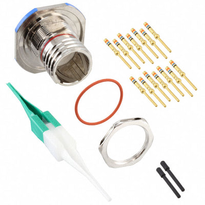 D38999/24FB35PN by ITT Cannon, LLC - CONNECTOR RECPT MALE 13POS GOLD CRIMP
