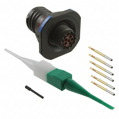 D38999/24WA35SN by Amphenol Aerospace Operations - CONNECTOR RECPT FMALE 6POS GOLD CRIMP