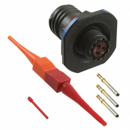 D38999/24WA98SA by Amphenol Aerospace Operations - CONNECTOR RECPT FMALE 3POS GOLD CRIMP