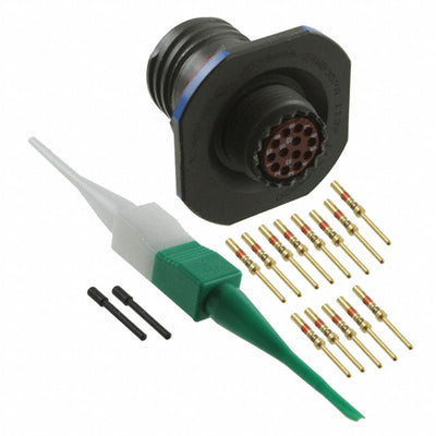 D38999/24WB35PA by Amphenol Aerospace Operations - CONNECTOR RECPT MALE 13POS GOLD CRIMP