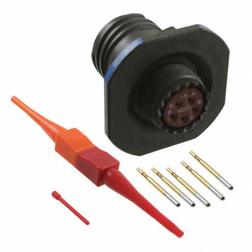 D38999/24WB5SN by Amphenol Aerospace Operations - CONNECTOR RECPT FMALE 5POS GOLD CRIMP