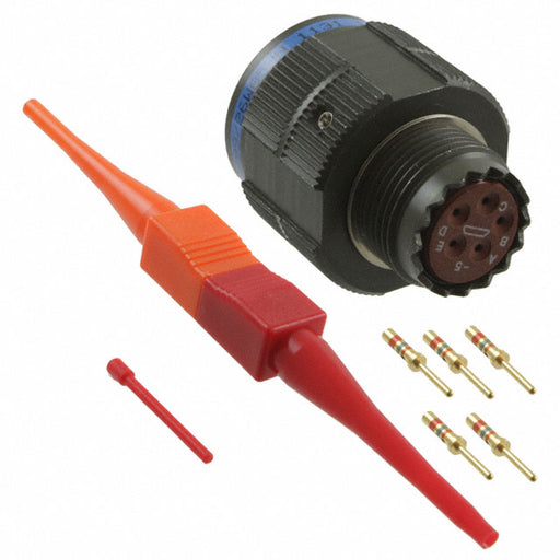 D38999/26WB5PN by Amphenol Aerospace Operations - CONNECTOR PLUG MALE 5POS GOLD CRIMP