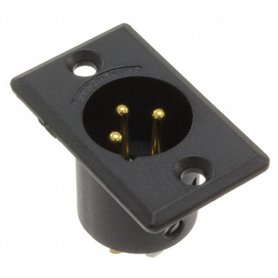 D3MBAU by Switchcraft Inc. - CONNECTOR RECPT MALE XLR 3P SOLDER CUP