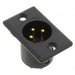 D3MBAU by Switchcraft Inc. - CONNECTOR RECPT MALE XLR 3P SOLDER CUP