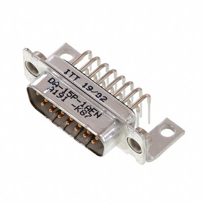DA-15P-1AFN-A191-K87 by ITT Cannon, LLC - CONNECTOR D-SUB PLUG 15POS R/A SLDR