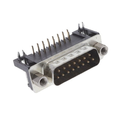 DA15-PL-25 by Adam Tech - CONNECTOR D-SUB PLUG 15POS R/A SLDR