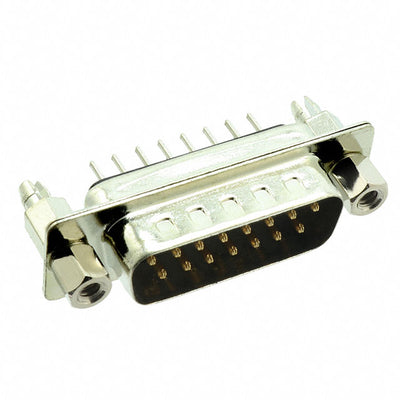 DA15-PT-1-BL-JS by Adam Tech - CONNECTOR D-SUB PLUG 15POS VERT SLDR