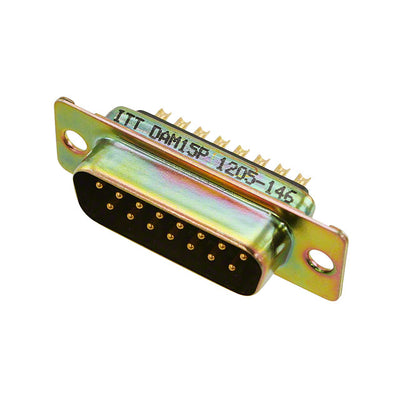 DAM-15P by ITT Cannon, LLC - CONNECTOR D-SUB PLUG 15POS PNL MNT
