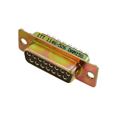 DAM-15S by ITT Cannon, LLC - CONNECTOR D-SUB RCPT 15POS PNL MNT