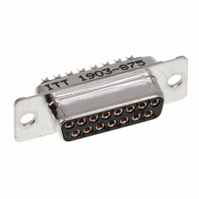 DAM15SA197 by ITT Cannon, LLC - CONNECTOR D-SUB RCPT 15POS PNL MNT