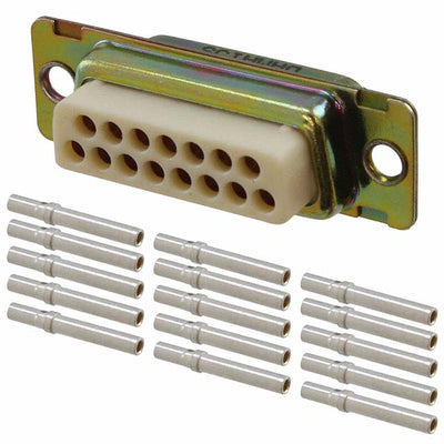 DAMA-15S by ITT Cannon, LLC - CONNECTOR D-SUB RCP 15P PNL MT CRIMP