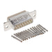 DAMA15SA197 by ITT Cannon, LLC - CONNECTOR D-SUB RCPT 15POS PNL MNT