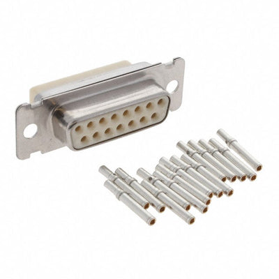 DAMA15SF225 by ITT Cannon, LLC - CONNECTOR D-SUB RCPT 15POS PNL MNT