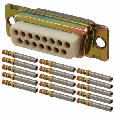 DAMAM-15S by ITT Cannon, LLC - CONNECTOR D-SUB RCP 15P PNL MT CRIMP