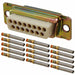 DAMAM-15S by ITT Cannon, LLC - CONNECTOR D-SUB RCP 15P PNL MT CRIMP
