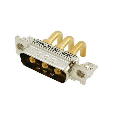 DAMC-3H3P-J-K87 by ITT Cannon, LLC - CONNECTOR D-SUB PLUG 3POS R/A SLDR
