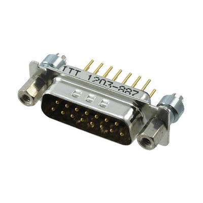 DAMN-15P-N-K87 by ITT Cannon, LLC - CONNECTOR D-SUB PLUG 15P PNL MNT SLDR