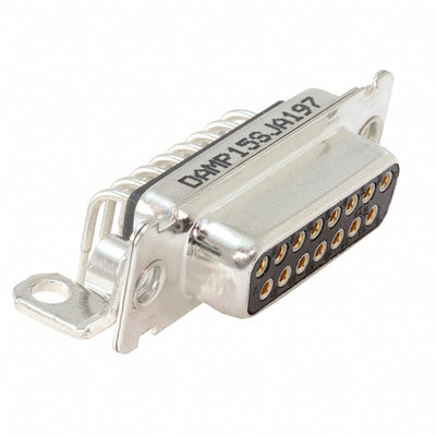 DAMP15SJA197 by ITT Cannon, LLC - CONNECTOR D-SUB RCPT 15POS R/A SLDR