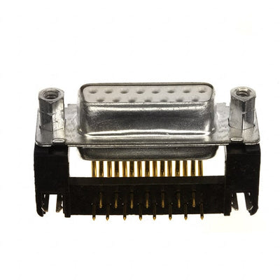 DAPV15S565GTLF by Amphenol ICC (FCI) - CONNECTOR D-SUB RCPT 15POS R/A SLDR