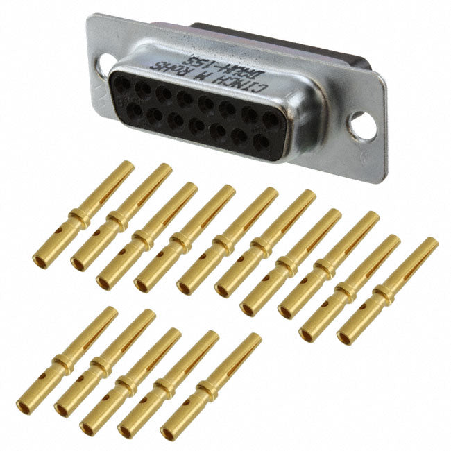 DAUH-15S by Cinch Connectivity Solutions - CONNECTOR D-SUB RCPT 15POS CRIMP